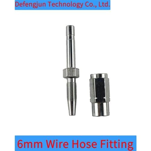 8.6*4.2 High Pressure Resin Hose Hydraulic Pipe 6MM FITTING