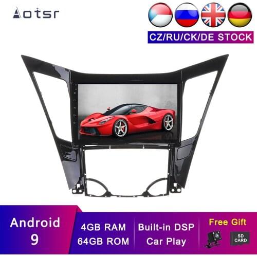 AOTSR Android 9 Car Player 2 Din Radio For Hyundai Sonata YF 2009 - 2014 GPS Navigation DSP Bluetooth PX6 Multimeida AutoRadio
