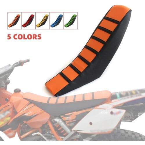 Motorcycle Gripper Soft Seat Cover Striped Rubber Anti-slip Seat For Honda CRF250X CRF450X CRF230F CRF250L CRF250M CRF1000L