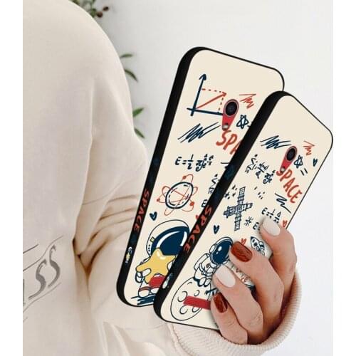 Sketch Astronaut Case For Asus Zenfone Max Pro M2 ZB631KL ZB633KL Astronaut Planet Back Cover For Asus 5Z ZE620KL ZS620KL