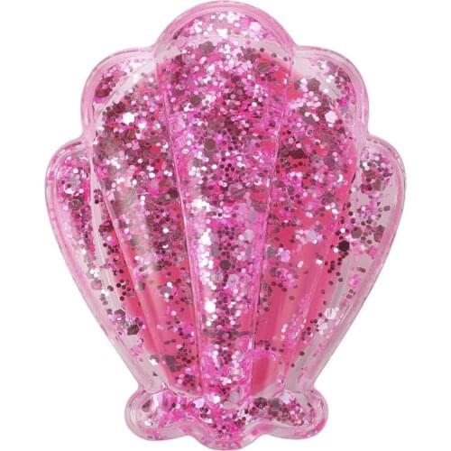 Kids hot comb plastic antistatic fabric rainbow spangle for hair portable comb travel hair accessories for girls hair products