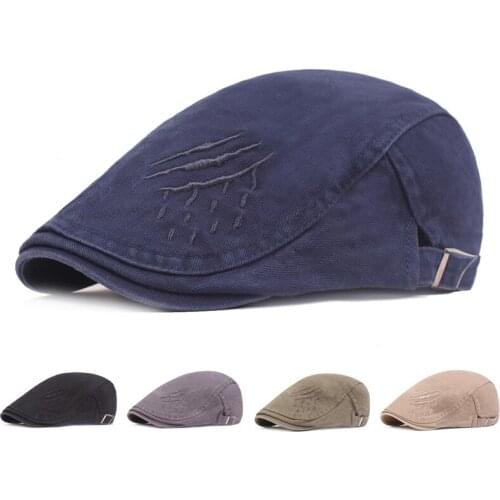 Men Beret Autumn Hat Vintage Herringbone Gatsby Peaky Blinders Hat Newsboy Beret Spring Flat Peaked French Beret Hat for Women