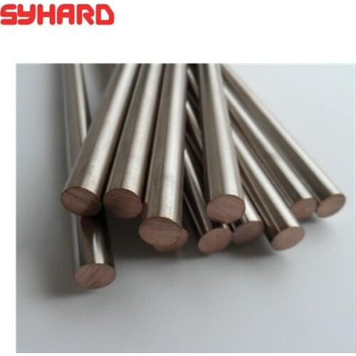 2pcs/lots W80-Cu20 Tungsten copper bar Tungsten copper round bar electrode bar(di2/3/4/5/6/7 length 200mm)