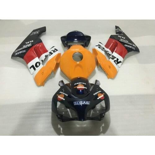Injection Mold Fairing kit for CBR1000RR 04 05 CBR1000 CBR 1000RR 2004 2005 CBR 1000 RR red orange black ABS Fairings set ZD25