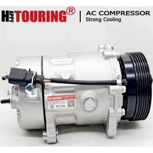 Sanden compressor sd7v16 for VW Beetle Golf Jettas Bettle 00-05 A3 1J0820803K 1J0820805 1J0820803L 1J0820803A 1J0820803F