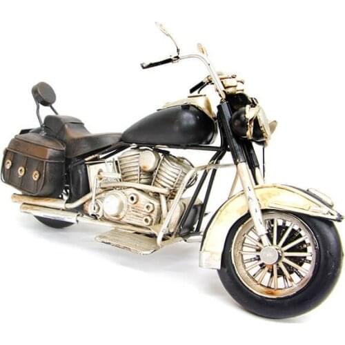 Chopper Motorcycle Quaint Collection Decorative Metal Ornament Trinket Miniature Gift Nostalgic Vintage Handmade Quality