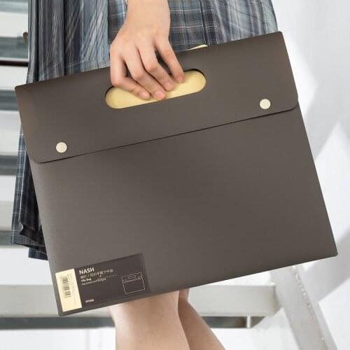 Transparent File Folder A4 Organizer Portable Business File Office Supplies Document Holder Carpeta Archivador