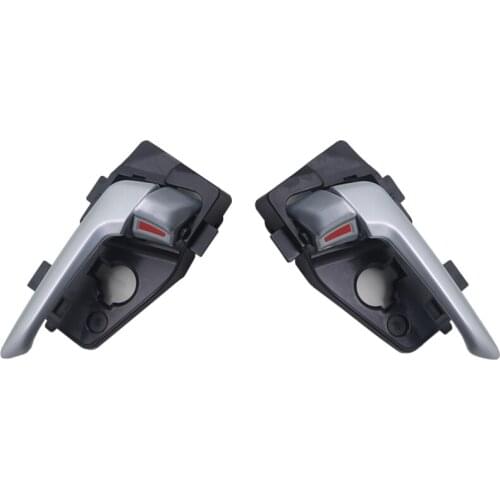 2PCS FRONT PAIRS INTERIOR DOOR HANDLE FOR KIA Picanto 2011-C :Silver FR:82620-1Y010CR FL:82610-1Y010CR RR:83620-1Y010CR