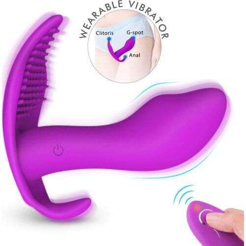 Rechargeable10 Speed Wireless Remote Wearable Clitoris Stimulator - 5 in 1 Vibrating Panties Health Care Massager for Women