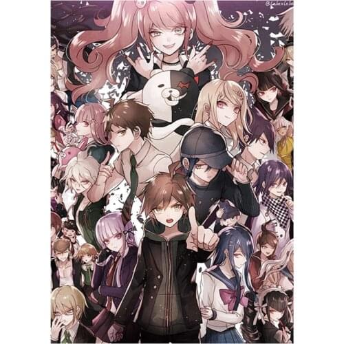 Anime Danganronpa Poster Game Danganronpa Figures Wall Poster Study Living Room Home Comic Exhibition Decor