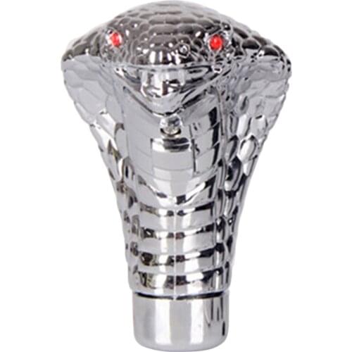 Car Gear Shift Knob Universal Manual Pookknop Chrome LED Gear Shift Lever Auto Styling Snake Cool Versnellingspook Voor 2021 New