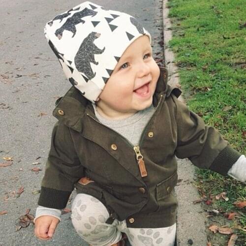 Baby Hat Newborn Cute Warm Winter Autumn Cap Knitted Hemming Hats Soft Spring Cotton Beanies for 0-24 Months Baby Hat