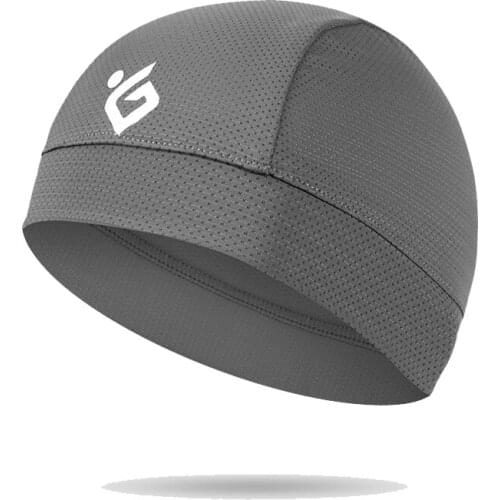 New Cooling Breathable Cycling Running Hat Sweat Wicking Men Helmet Lining Beanie Dome Cap Quick Dry Odorless Sports Cap