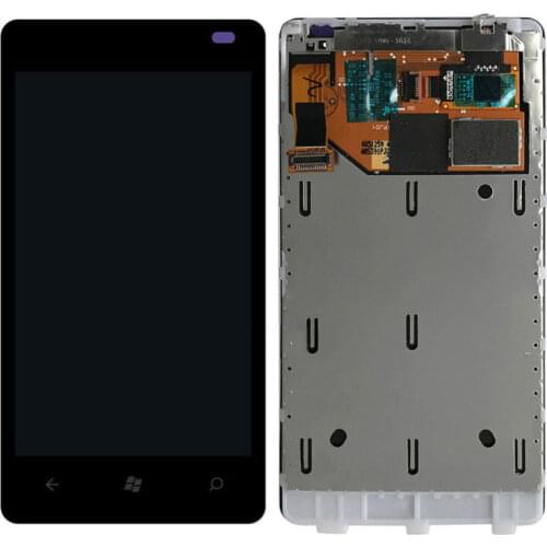 Sinbeda AMOLED 3.7'' LCD For Nokia Lumia 800 LCD Display Touch Screen Frame Digitizer Assembly For Nokia Lumia 800 LCD Screen