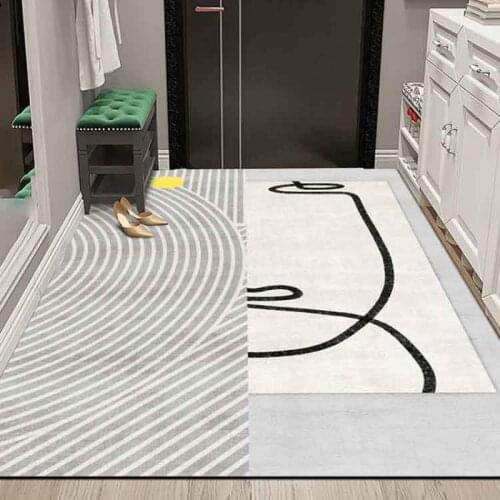 Modern Nordic Carpets Rugs For Living Room Large Area Rug Floor Mat Non-Slip Doormat Geometric Printed Carpet Home Decoration