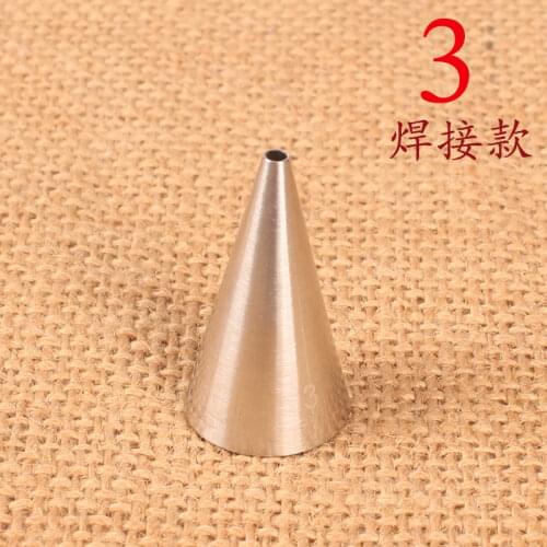 Welding 3# round Hole Writing and Drawing Cream Decorating Mouth Stainless Steel Baking DIY Tool Small Number