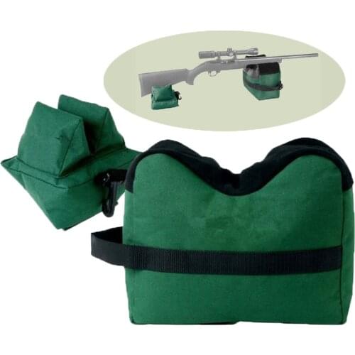 Tactical Sniper Shooting Gun Rest Bag Set Front & Rear Rifle Target Bench Unfilled Sandbag Outdoor Hunter Hunting Rifle Rest