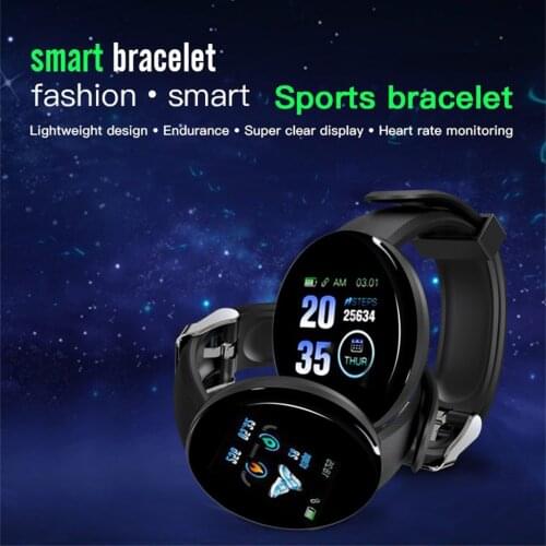 D18 Smart Watch Men Women Blood Pressure Smartwatch Sport Tracker Pedometer Smart Watches For Android IOS Smart Bracelet