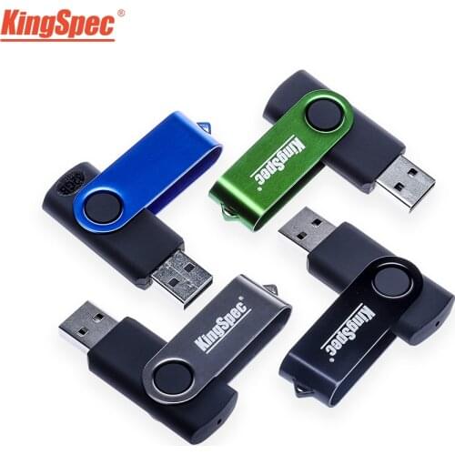 Kingspec USB Flash Drive 128GB Flash Memory Card 32GB Pendrive 64GB USB Stick 16gb USB 2.0 Memory stick 128GB For Laptop Car