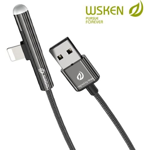 WSKEN M1 Pro USB Cable for iPhone Charger 2.4 A Fast Charging Wire for iPhone Cable XS Max X XR 7 8 Plus 6 5 SE for iPad Mini