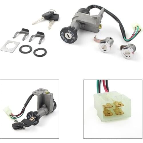 Motorcycle Ignition Switch Assembly with 2 Keys For Chinese GY6 50cc 125cc 150cc 250cc ATV Scooters Moped Baja Panterra Kymco