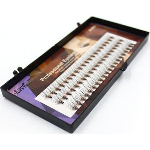 0.07C soft Natural Long Black Individual False Eyelashes Eye Lash Extension Cluster eyelash