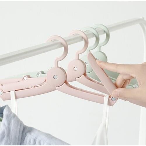 1pc Portable Fold Suppor Hangers For Multifunction Clothes Drying Rack Plastic Clothes Drying Storage Travel