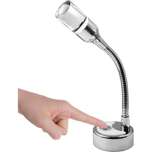 10-15V LED Boat Marine Navigation Light Stainless Steel Warm white Trailer Interior Reading Lights Flexible Snake Marine Lamps