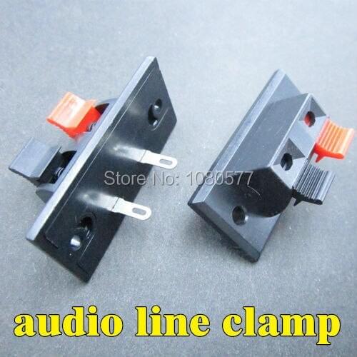 10pcs/lot 2 keys clip-spring switch DIY Lighting Accessories red black pressure line connection clamps for power test connecting