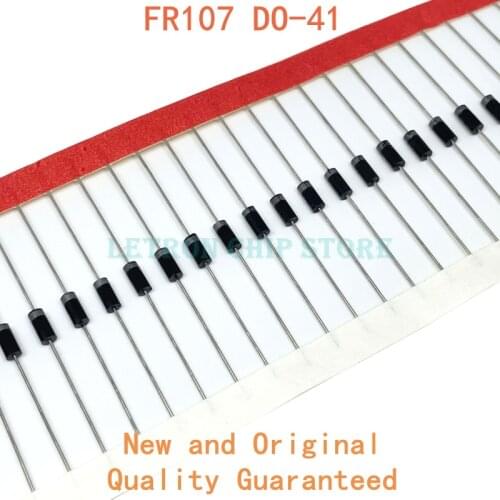 100PCS FR107 DO-41 1A 1000V Fast recovery diode