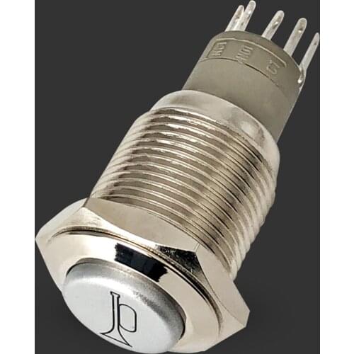 16mm LED Light Momentary Push Button Horn Switch For Car Speaker Momentary Switch LED Push Switch Motorcycle Modification Parts