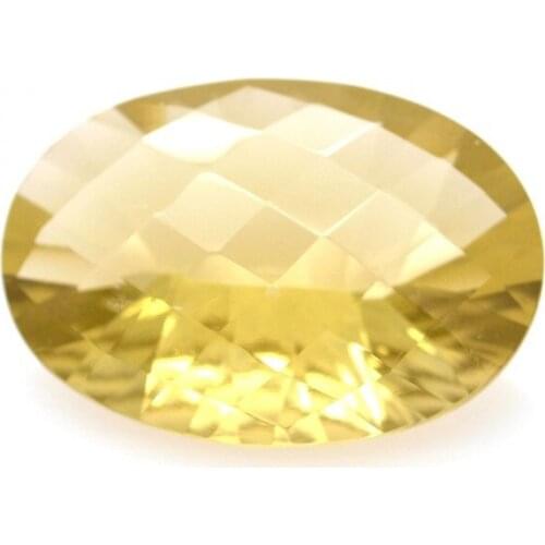 23.18ct Citrine Oval Concave Chessboard