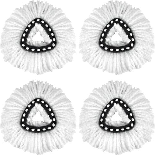 4 pcs Microfiber Spin Mop Head O Cedar Mop Head Replacement Microfibers Mop Head Refill Cleaning Tools Mop Accessoires