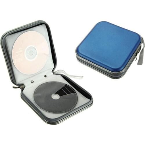 40pcs Capacity Optical Disc CD DVD Wallet Storage Bag Portable CD Organizer Case Can Hold 40pcs Disc DVD Holder Protactive Bag