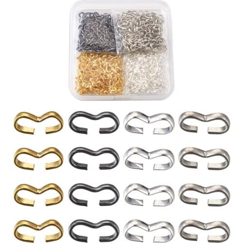 1Box Quick Links Connectors Number 3 Shaped Charm Knot Chain Clasps for DIY Bracelet Necklace Jewelry Making Accessories