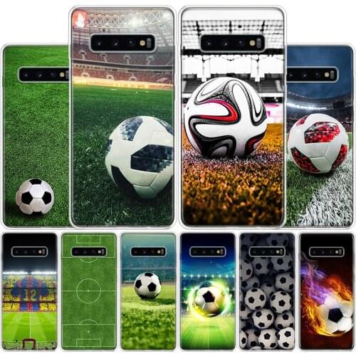 Football soccer ball design Cover Phone Case For Samsung Galaxy S10 S20 Ultra Note 10 9 8 S9 S8 Plus Pro Lite S7 S6 J4 J6 J8 + C