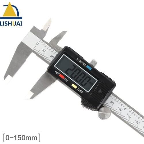 150mm/6inch Stainless Steel Digital Caliper/Electronic Vernier Caliper with LCD Screen and Instant Inch-Metric Conversion