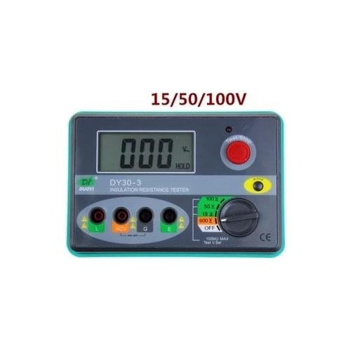 DY30-3 Digital Telecom Insulation Tester Megger Megohmmeter 15/50/100V 100M ohm