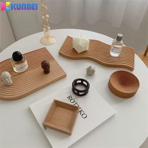 KUNBEI Beech Wood Cutting Board Bread Board Kitchen Decoration Bread Tray Various Shapes Kitchen Accessories