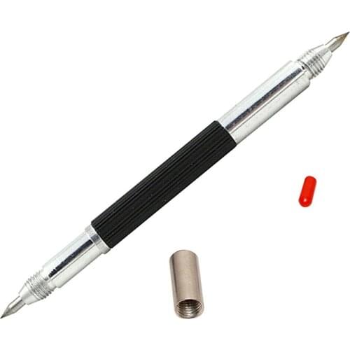 Double-headed Double-end marking pen Stainless steel Durable Brand new