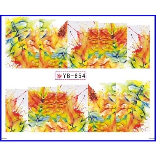 Nail Sticker Water Transfers Stickers Nail Decals FLORAL CLUBS CAMELLIA EVERFLOWERING ROSE YB649-660