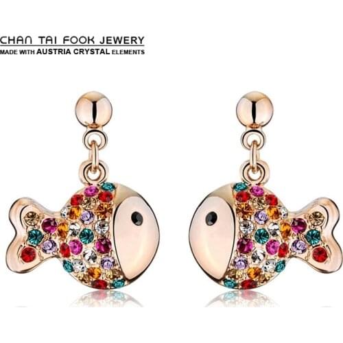 Женские золотые серьги IREACESS China At AliExpress