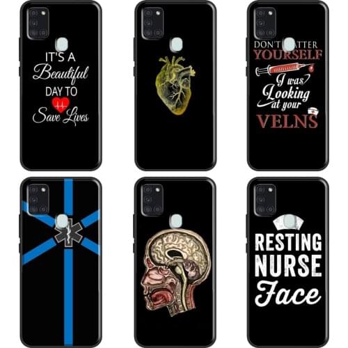 Medical Medicine Nurses Case For Samsung Galaxy A51 A71 A10 A40 A50 A70 M21 M31 A11 A31 A30S A20e A21S Fundas