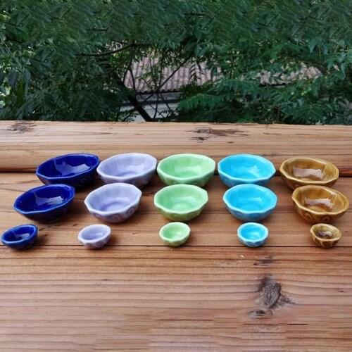 Mini Simulation Ceramic Bowl Model Miniature Dollhouse Food Play Decor Kids Toys Children Education Toys For Kids Birthday Gift
