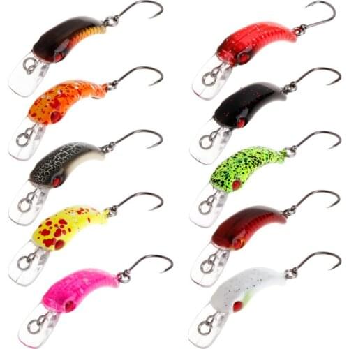 New Fishing Bait Mini Minnow 3.7cm 1.5g Artificial Hard Lure Sharp Hook Crankbait Wobbler Tackle Trout Freshwater Accessories