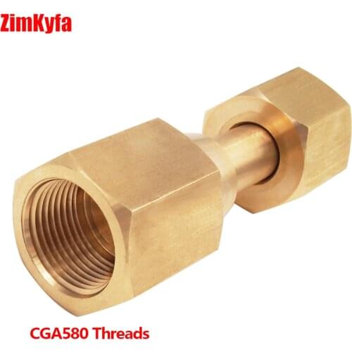 New Co2 Cylinder Adapter Convertor CGA320 to CGA580 Argon/Nitrogen Tank Fitment
