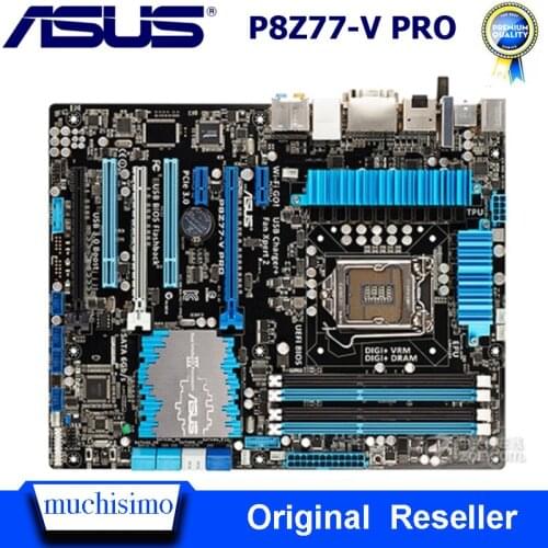 Original motherboard ASUS P8Z77-V PRO LGA1155 DDR3 32GB USB3.0 for I3 I5 I7 CPU Z77 Used Desktop P8Z77-V PRO Mainbaord