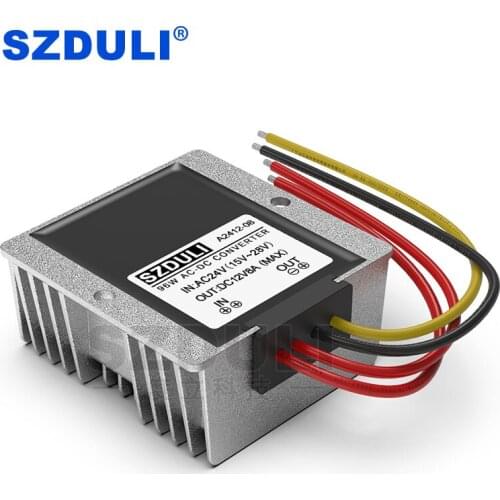 AC24V to DC12V 8A power converter 15~28V to 12V 96W AC to DC buck module CE RoHS waterproof