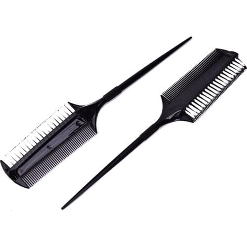 Professional Double Side Dye Comb With Nylon Hair Drying Brush Hair Styling Tools Hairdressing Tinting Combs Hair Color Brush