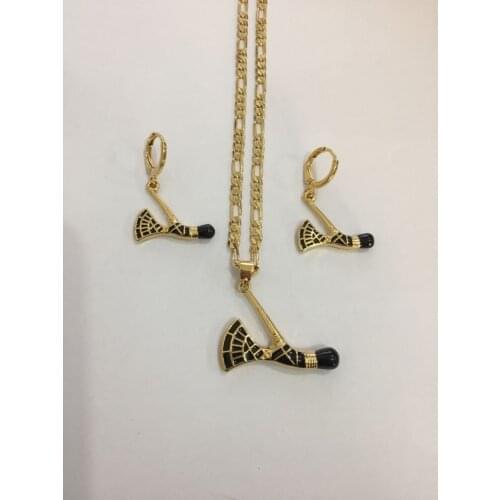 PNG Romantic axe Sets gold LOVELY bag necklace drop Ear ring earrings Jewelry Set for women Wedding Bijoux gifts